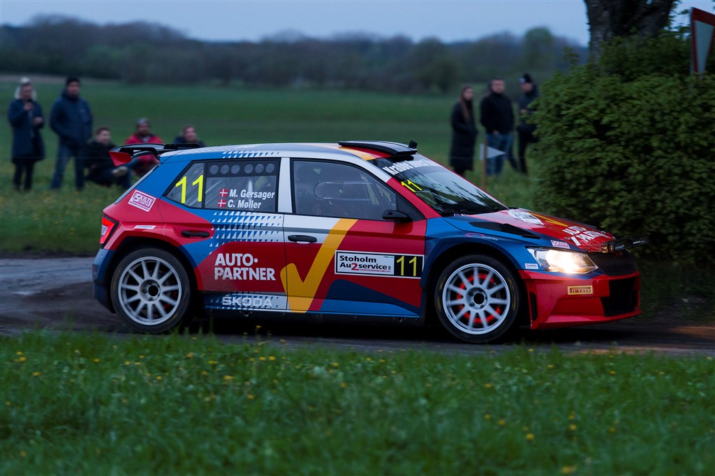 For anden gang i år skal Marco Gersager og Carina Møller køre rally i Mørke med deres Skoda Fabia R5.
(Foto: Jokum Tord Larsen)